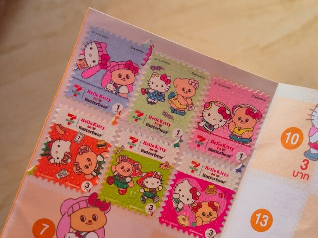 キティちゃんのシールが貼ってある画像