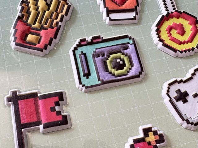 立体的なシールの画像